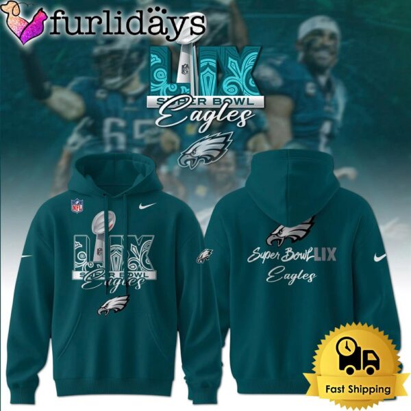 Philadelphia Eagles Super Bowl LIX 2025 Road to Victory Hoodie