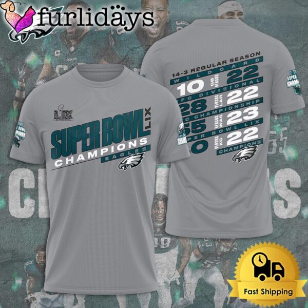 Philadelphia Eagles Super Bowl LIX Champions Apparel T Shirt