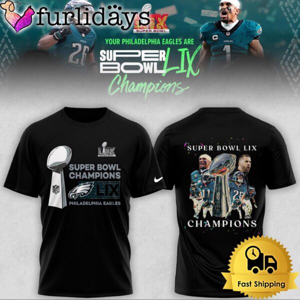 Philadelphia Eagles Super Bowl LIX Championship T Shirt