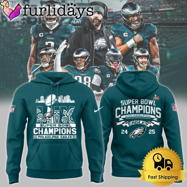 Philadelphia Eagles Super Bowl LIX Commemorative Hoodie