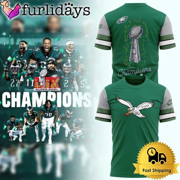 Philadelphia Eagles Super Bowl LIX Game Day Champions T Shirt