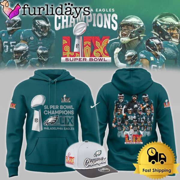 Philadelphia Eagles Super Bowl LIX Game Day Victory Hoodie