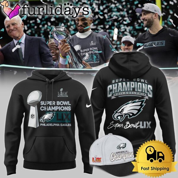 Philadelphia Eagles Super Bowl LIX Heroic Champions Hoodie