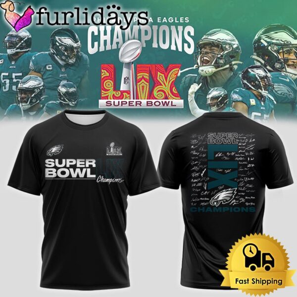 Philadelphia Eagles Super Bowl LIX Historic Win T Shirt