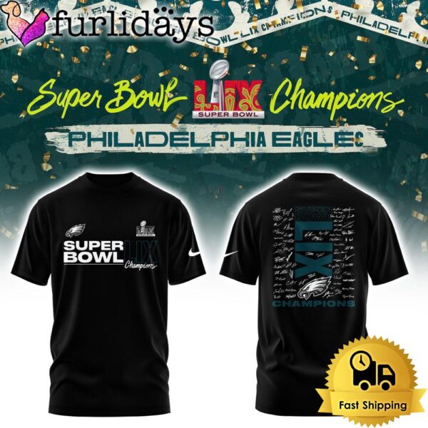 Philadelphia Eagles Super Bowl LIX Power And Glory T Shirt