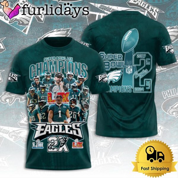 Philadelphia Eagles Super Bowl LIX Road to Glory T Shirt