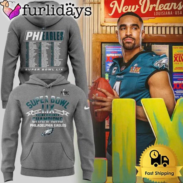 Philadelphia Eagles Super Bowl LIX Road to Victory Hoodie