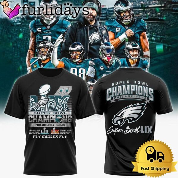 Philadelphia Eagles Super Bowl LIX Undisputed Champions T Shirt