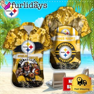 Pittsburgh Steelers Mascot Football Hawaiian Shirt,…