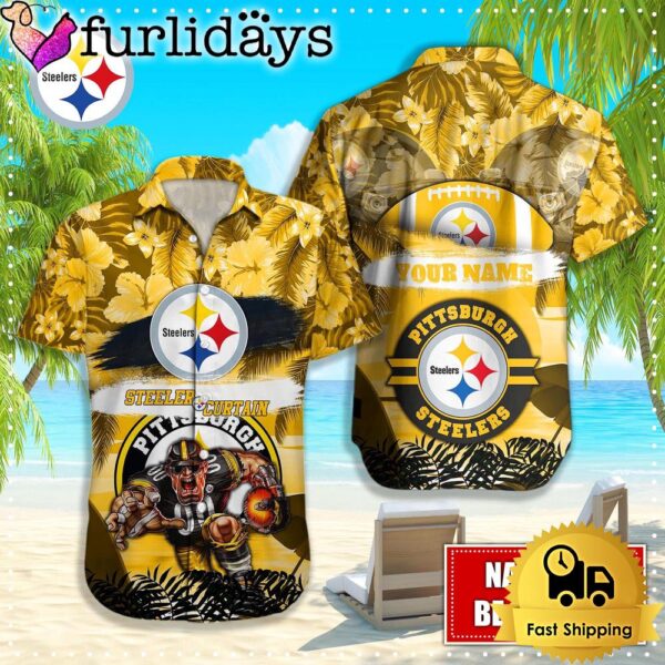 Pittsburgh Steelers Mascot Football Hawaiian Shirt, NFL Aloha Shirts