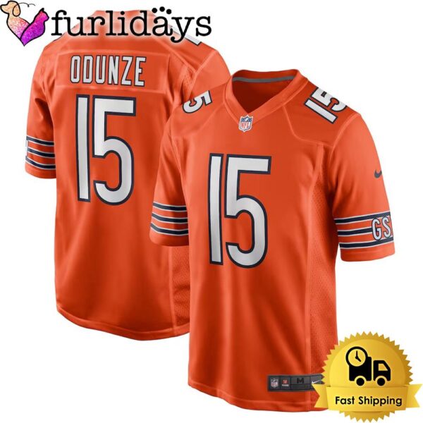 Rome Odunze Orange Chicago Bears Alternate Game Football Jersey