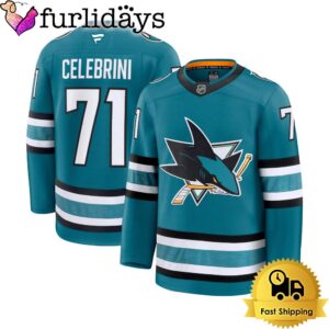 San Jose Sharks Celebrini Home Premium…