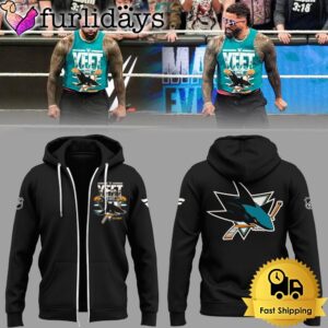 San Jose Sharks Limited YEET Black Zip Hoodie