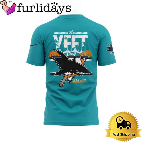 San Jose Sharks Limited YEET Logo Blue T Shirt