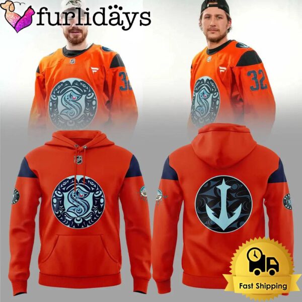 Seattle Kraken Indigenous Peoples Night Orangehoodie