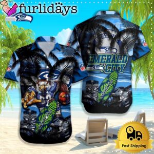 Seattle Seahawks Hawaiian Shirt, NFL Aloha…