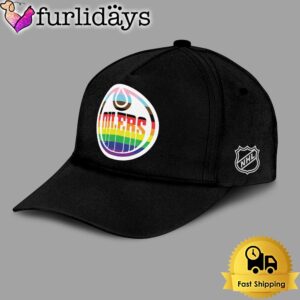 Special Pride Month Edmonton Oilers Black Baseball Cap