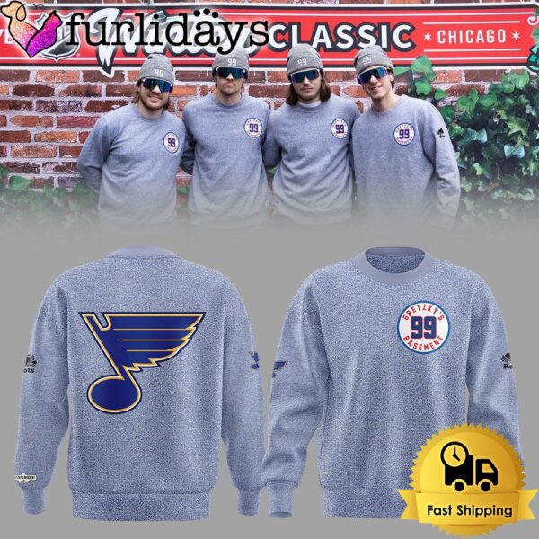 St Louis Blues Gretzkys 99 Basement Sweatshirt