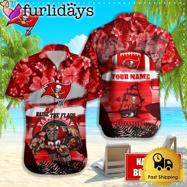 Tampa Bay Buccaneers Mascot Football Hawaiian Shirt, NFL Aloha Shirts