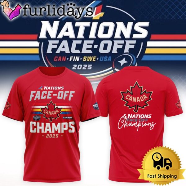 Team Canada NHL 4 Nations 2025 Champion T Shirt