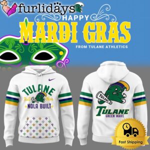 Tulane Green Wave baseball Happy Mardi Gras From Tulane Athletics Hoodie