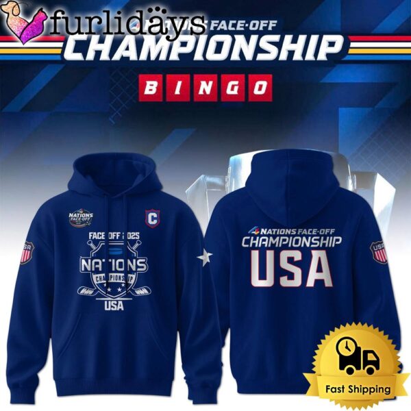 USA 4 Nations Face-Off 2025 Champion New Hoodie