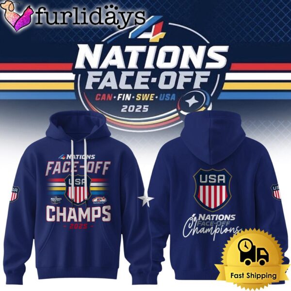 USA Hockey 4 Nations Face-Off 2025 Champion Limited Hoodie