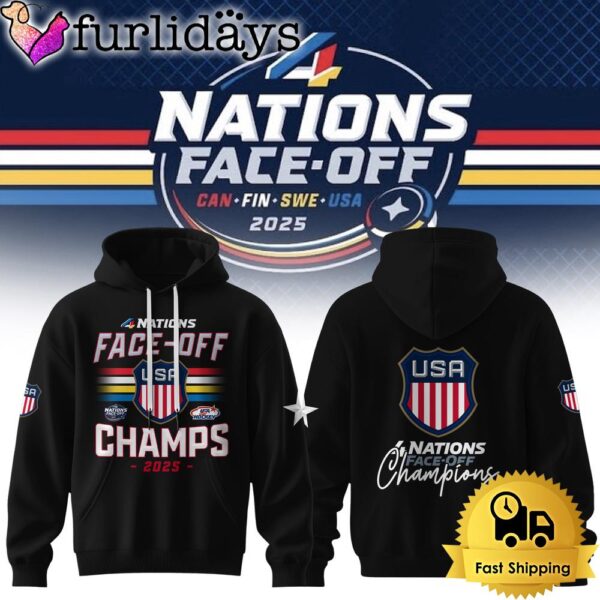 USA Hockey NHL 4 Nations Face-Off 2025 Champion Hoodie