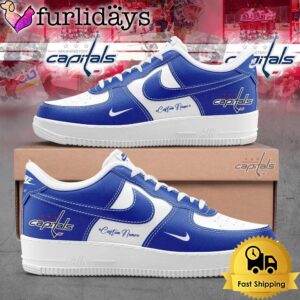 Washington Capitals Team Custom name Air Force 1 Shoes