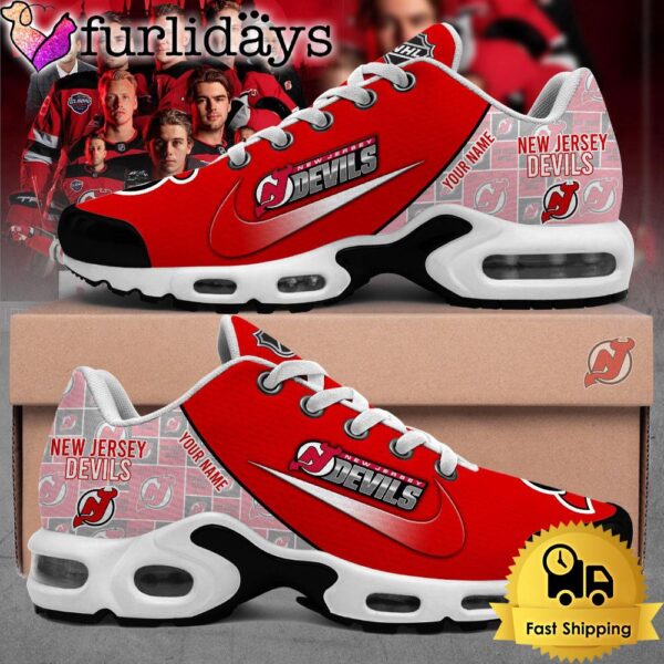 Welcome to New Seasion New Jersey Devils Custom Name Air Max Plus Shoes