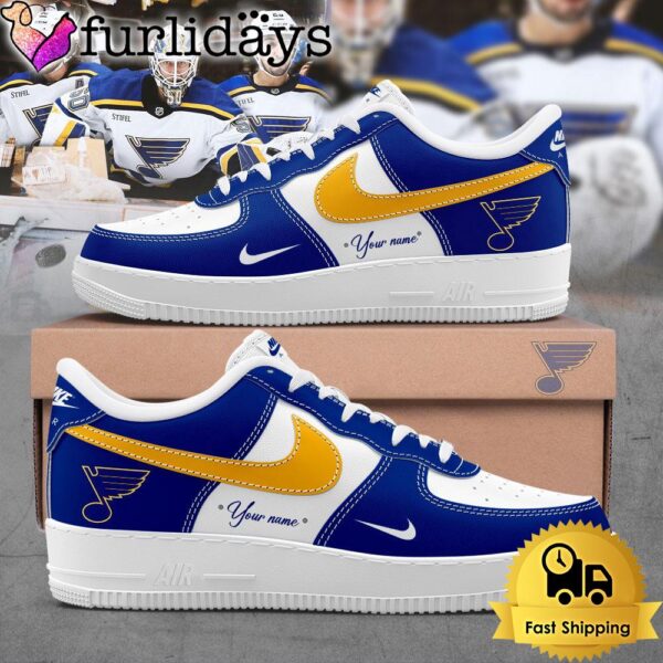 Welcome To New Seasion St Louis Blues Custom Name Air Force 1 Shoes